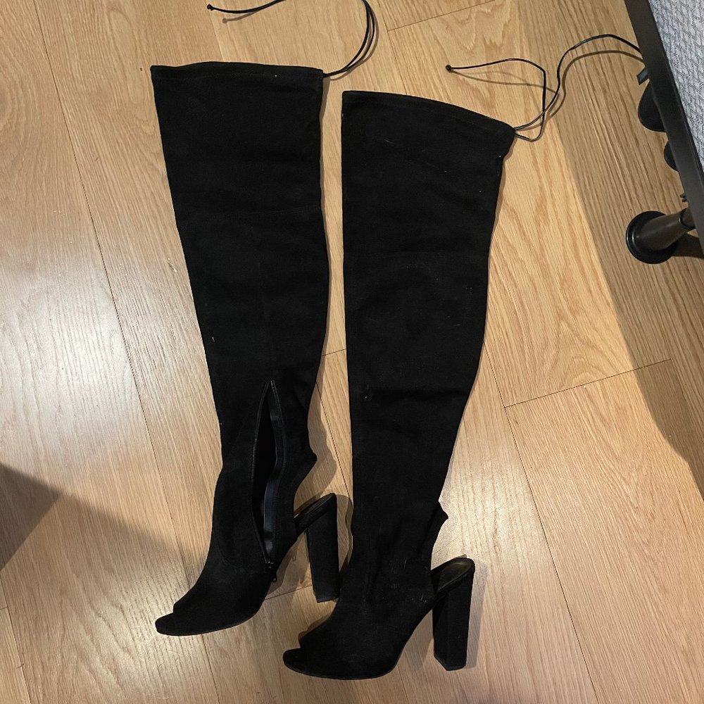 Charlotte Russe over the knee suede boot